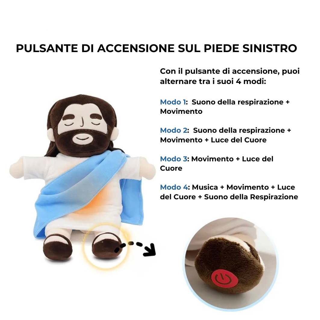 Peluche di Gesù con Respirazione